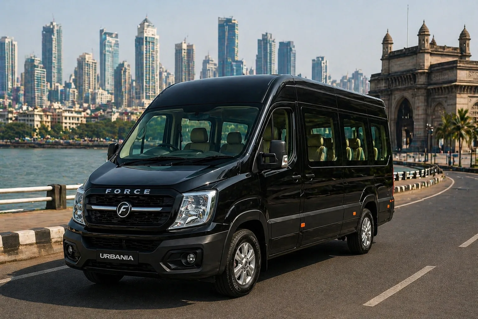 Force Urbania on Rent in Mumbai | Luxury 13–17 Seater – Vishal Travels