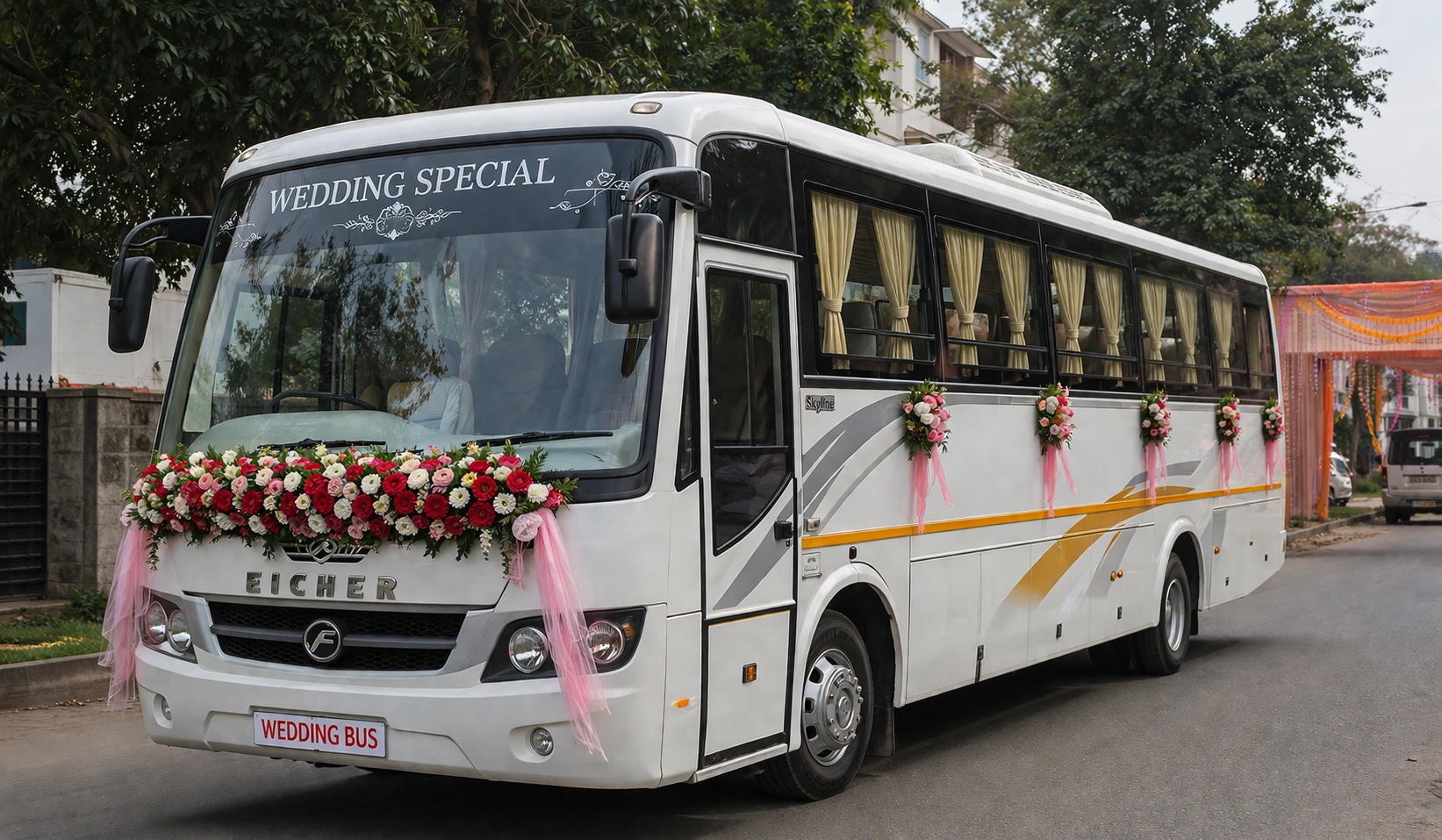 Bus Rental for Wedding in Pune | Luxury Coach Hire – Vishal Travels